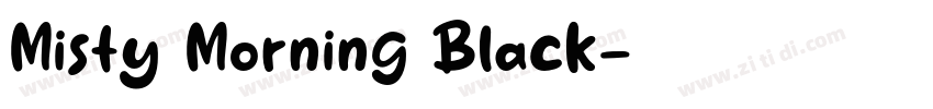 Misty Morning Black字体转换